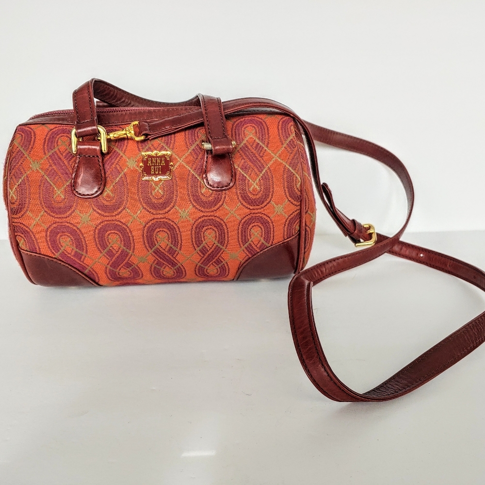 Vintage Anna Sui Crossbody Baguette Bag